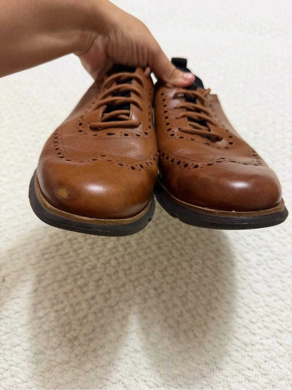 Cole Haan Men’s 4 Zerogrand Brown Wingtip Oxford Men’s Size 10